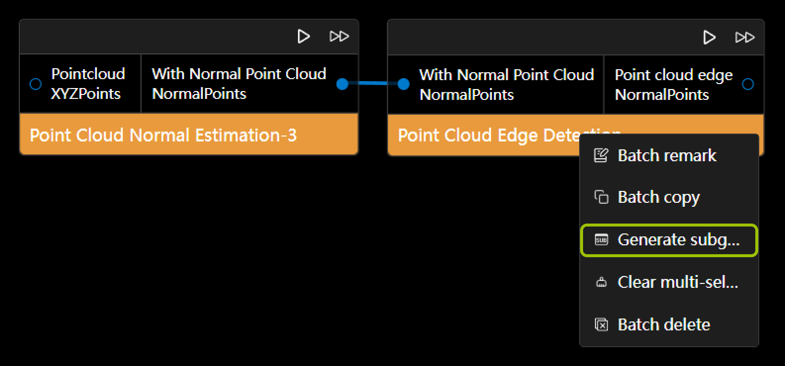operations operator create subgraph