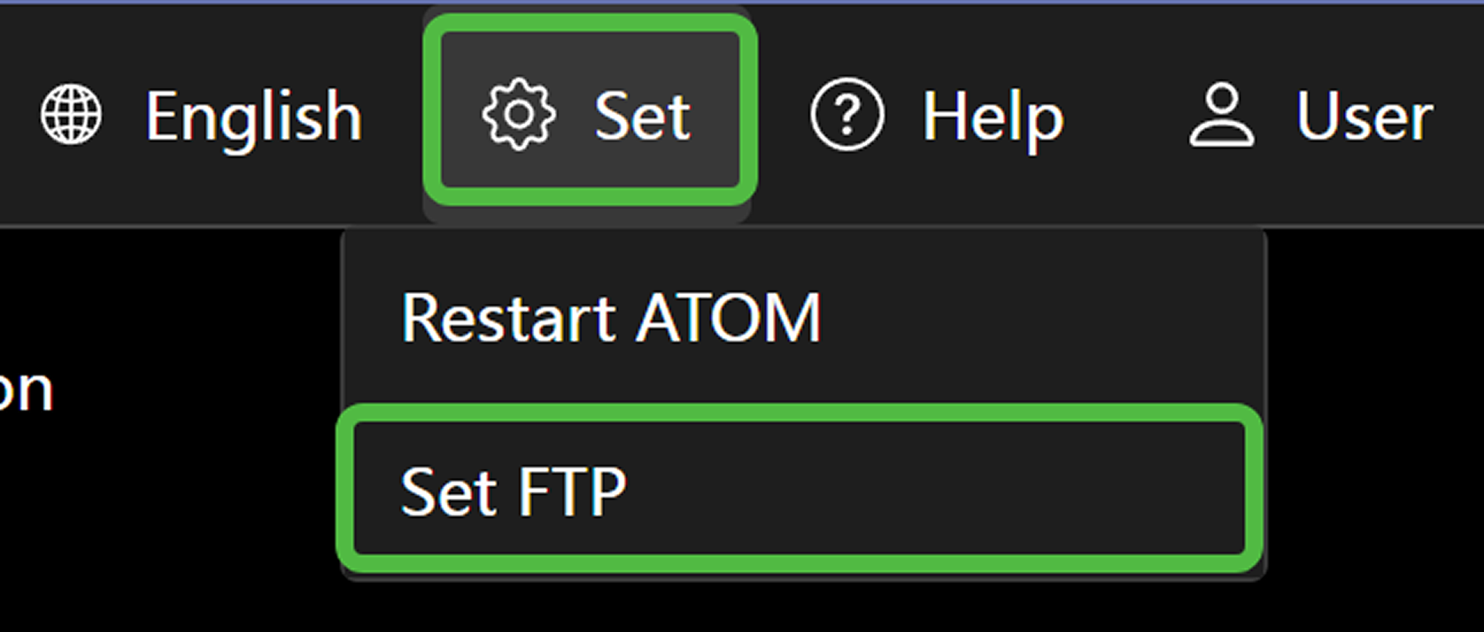 FTP configuration