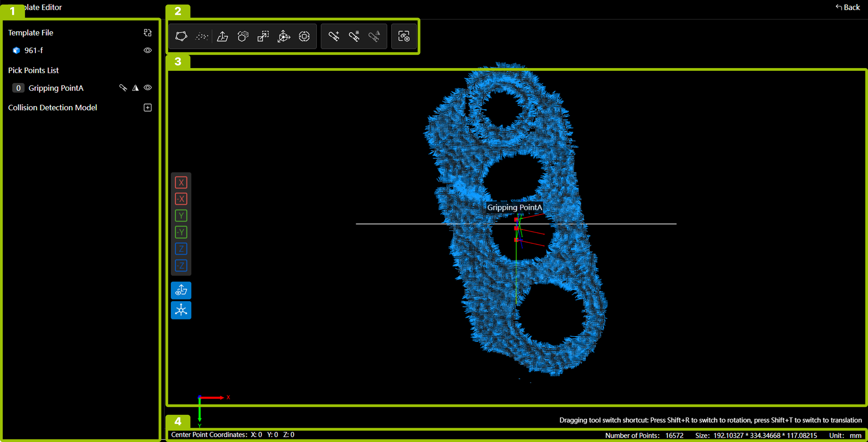 model editor interface
