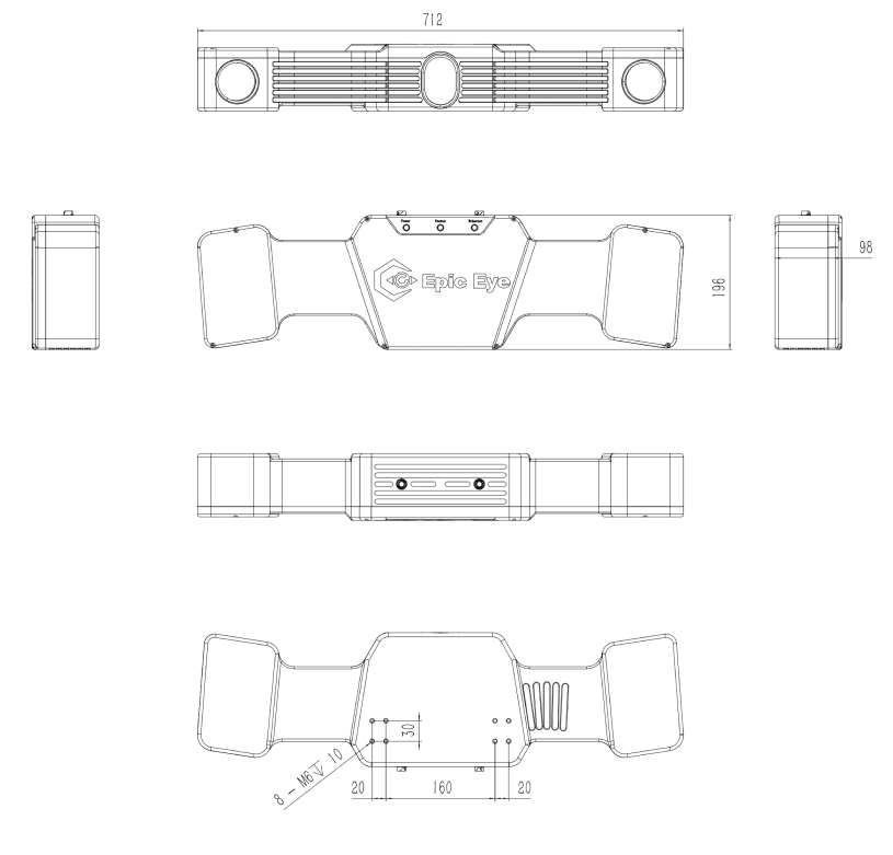 hardware dl dimensions