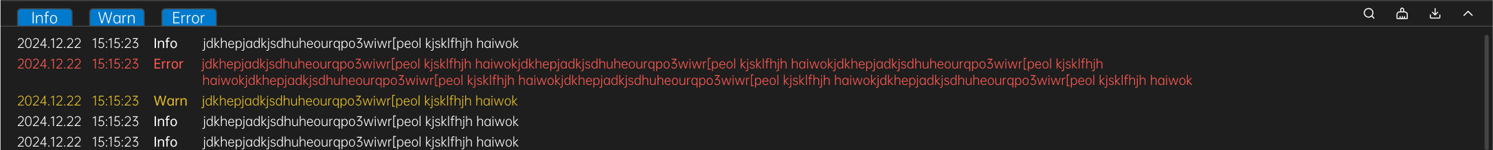 operations check logs