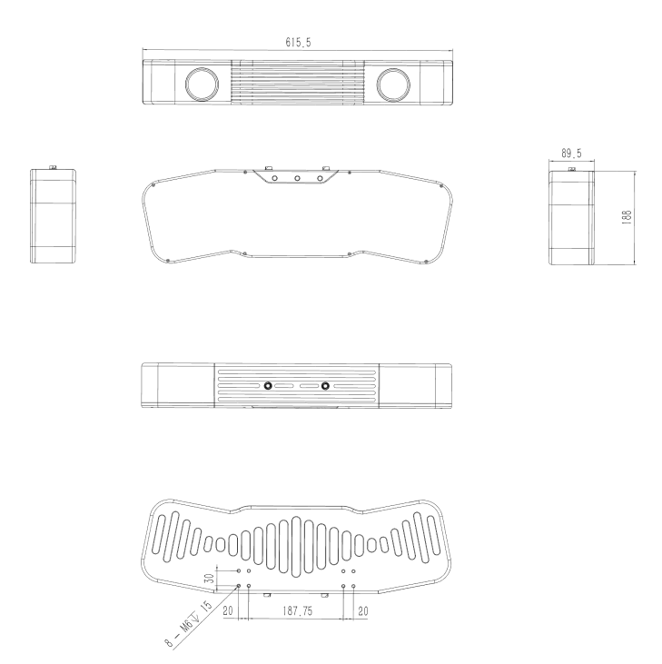 hardware sm dimensions